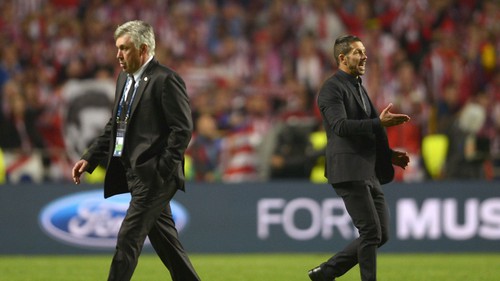 Cuộc đấu trí căng thẳng giữa Ancelotti và Simeone