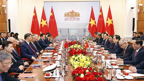 Hình ảnh Chủ tịch Quốc hội Trần Thanh Mẫn hội kiến Tổng Bí thư, Chủ tịch nước Trung Quốc Tập Cận Bình