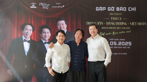 Tam ca nhạc đỏ Đăng Dương - Trọng Tấn - Việt Hoàn trở lại với concert "Đất nước trọn niềm vui"