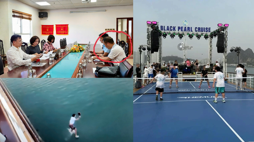 Quảng Ninh: Xử phạt chủ tàu cho du khách đánh Pickleball trên boong