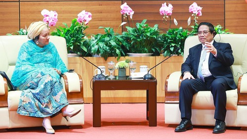 Thủ tướng Chính phủ Phạm Minh Chính tiếp Phó Tổng Thư ký Liên hợp quốc Amina Mohammed
