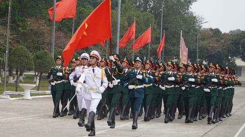 Quân nhân Việt Nam luyện tập sẵn sàng tham gia duyệt binh tại Quảng trường Đỏ