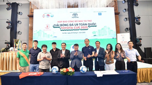30 đội bóng dự giải U9 toàn quốc Toyota Cup 2025