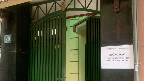 Hà Nội: Tạm dừng hoạt động trung tâm văn hóa dạy thêm chưa đúng quy định