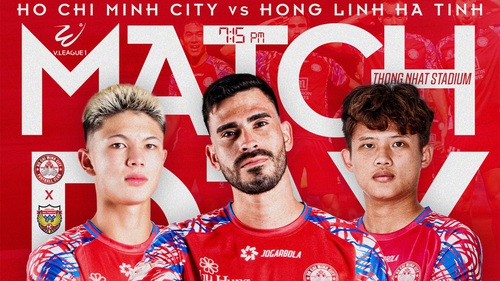 Link xem trực tiếp bóng đá TP HCM vs Hồng Lĩnh Hà Tĩnh 19h15 ngày 25/4, vòng 20 V-League.