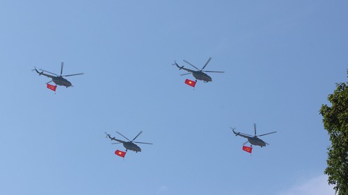 Lực lượng không quân tham gia Tổng duyệt Lễ diễu binh, diễu hành