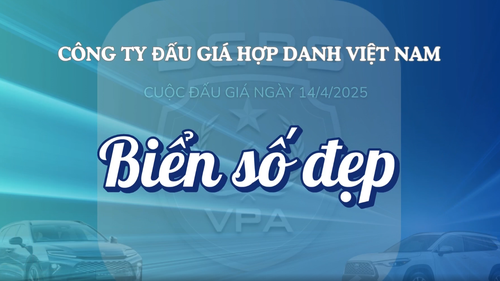 THÔNG BÁO TỔ CHỨC ĐẤU GIÁ BIỂN SỐ XE Ô TÔ - NGÀY 14/04/2025