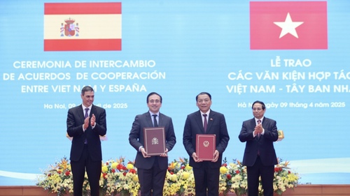 Việt Nam và Tây Ban Nha ký Bản ghi nhớ hợp tác về văn hoá và thể thao