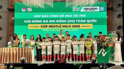 55 đội bóng dự giải U11 toàn quốc 2025