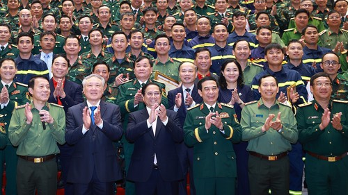 Thủ tướng tuyên dương lực lượng hỗ trợ Myanmar khắc phục hậu quả động đất