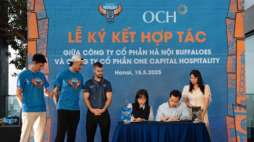 CLB bóng rổ Hanoi Buffaloes ra mắt nhà tài trợ
