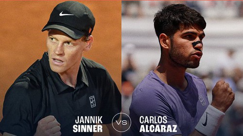 Link xem trực tiếp Sinner vs Alcaraz 22h00 hôm nay, chung kết Roma Masters 2025