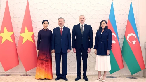 Lễ đón Tổng Bí thư Tô Lâm thăm cấp Nhà nước tới Azerbaijan