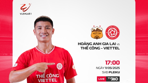 Link xem trực tiếp bóng đá HAGL vs Viettel, 17h00 ngày 11/5, vòng 22 V-League