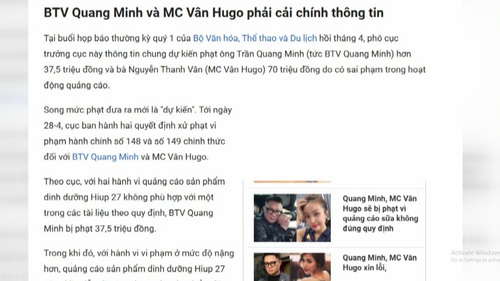 Bài 1: Nghệ sĩ quảng cáo sai sự thật: Do nhận thức pháp luật?