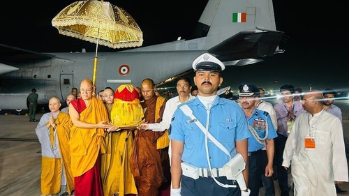 Xá lợi Đức Phật trở về Ấn Độ, khép lại hành trình hành hương lịch sử tại Việt Nam