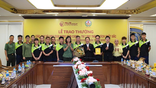 T&T Group trao thưởng CLB Bóng bàn CAND-T&T