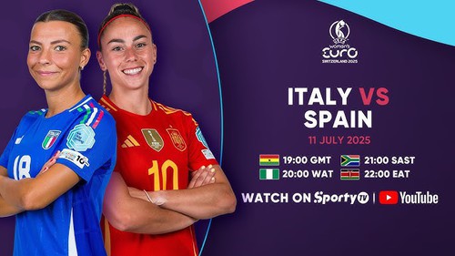 Lịch thi đấu bóng đá hôm nay 11/7: nữ Ý vs nữ Tây Ban Nha, nữ Bồ Đào Nha vs nữ Bỉ