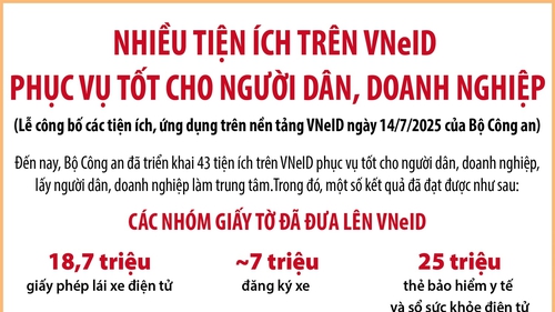 Nhiều tiện ích trên VneID phục vụ tốt cho người dân, doanh nghiệp