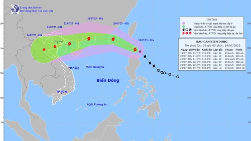 Dự báo thời tiết ngày 19/7: Bão đổi hướng đi vào Biển Đông