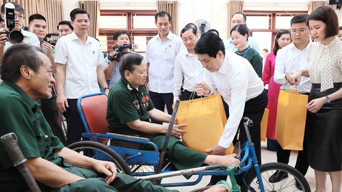 Chủ tịch nước Lương Cường: Chính sách ưu đãi người có công là nhiệm vụ thường xuyên, lâu dài