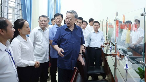 Tổng Bí thư Tô Lâm kiểm tra vận hành hoạt động hệ thống chính trị xã Si Pa Phìn - tỉnh Điện Biên