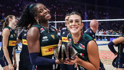 Italy thống trị đội hình tiêu biểu VNL 2025, libero De Gennaro giành giải cầu thủ hay nhất