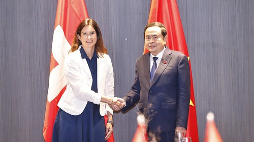 Chủ tịch Quốc hội Trần Thanh Mẫn hội kiến Chủ tịch Hạ viện Thụy Sĩ Maja Riniker