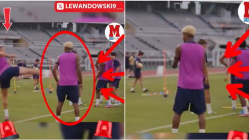 Lewandowski và Yamal 'đấu võ' trong buổi tập của Barcelona tại Hàn Quốc