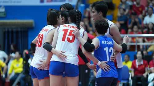 Tuyển bóng chuyền nữ Việt Nam tự tin thắng trận ra quân ở chặng 1 SEA V.League 2025