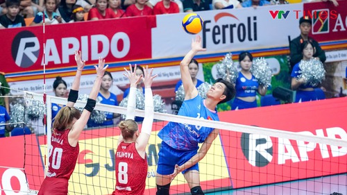 Bích Tuyền đập bóng 'như máy' nhưng ĐT Việt Nam vẫn để thua đội bóng Nga sau 5 set đấu nghẹt thở