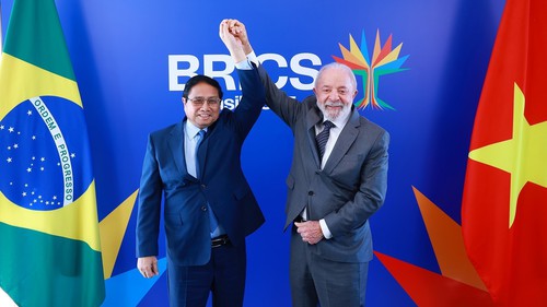 Thủ tướng Phạm Minh Chính hội kiến Tổng thống Brazil Lula da Silva