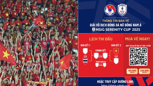 Hôm nay (14/8) bán vé bán kết AFF Cup nữ 2025