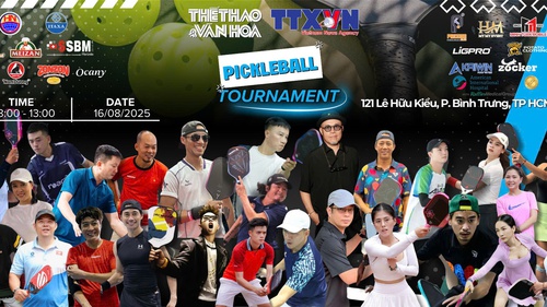 Giải Pickleball báo Thể thao và Văn hóa 2025: Kết nối báo chí và nghệ sĩ 