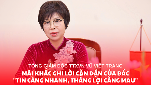 Tổng Giám đốc TTXVN Vũ Việt Trang: Mãi khắc ghi lời căn dặn của Bác "Tin càng nhanh, thắng lợi càng mau"