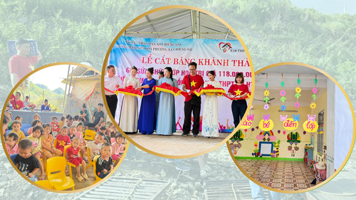 Niềm vui lan toả ở điểm trường Co Muồng