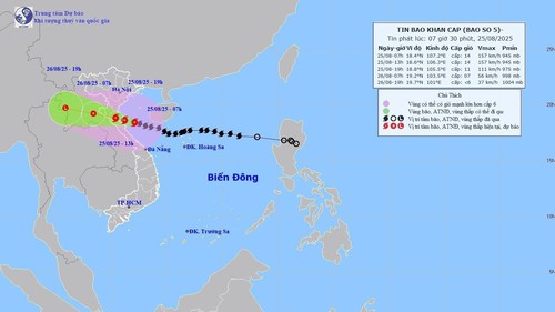 Chi tiết thông tin ứng phó với bão số 5 sắp đổ bộ hôm nay