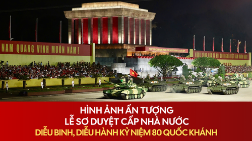 Hình ảnh ấn tượng Lễ sơ duyệt cấp Nhà nước diễu binh, diễu hành kỷ niệm 80 năm Quốc khánh