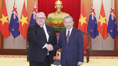 Tổng Bí thư Tô Lâm tiếp Chủ tịch Quốc hội New Zealand Gerry Brownlee