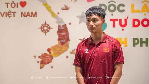 Tiền vệ U23 Việt Nam khẳng định quyết tâm trước trận ra quân