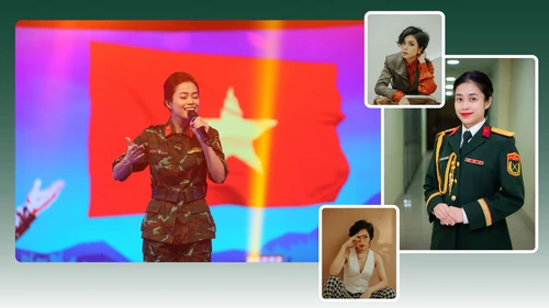 Hoàng Hồng Ngọc với “Bông hoa ánh thép”: Hành trình 15 năm của nữ nghệ sĩ mang màu áo lính