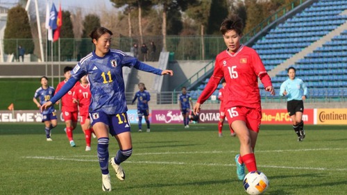 Không có nổi cú sút trúng đích, U20 nữ Việt Nam có màn ra quân không như ý ở giải châu Á