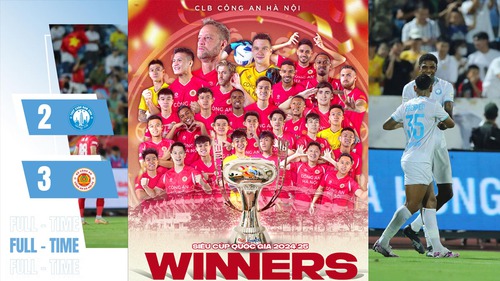 Tân binh cao 2m06 lập cú đúp, Nam Định vẫn ngậm ngùi nhìn CAHN đoạt Siêu cúp quốc gia