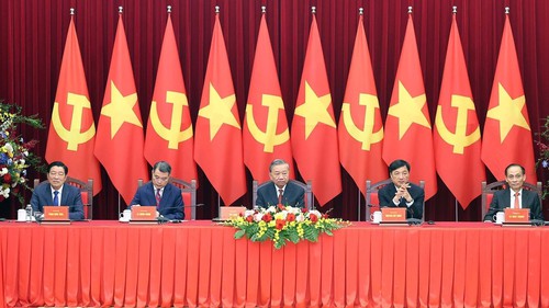 Tổng Bí thư Tô Lâm tiếp Trưởng đoàn chính đảng các nước