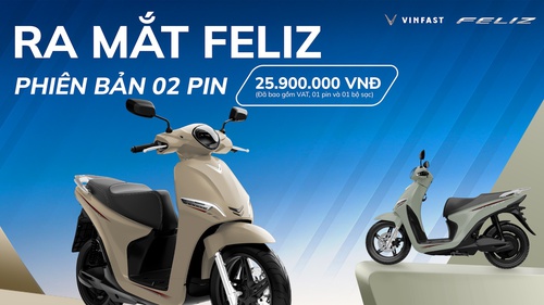 VinFast ra mắt 3 mẫu xe máy điện 2 pin - Nâng tầm trải nghiệm di chuyển cho người dùng