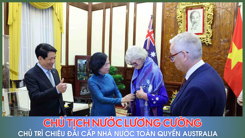 Chủ tịch nước Lương Cường chủ trì chiêu đãi cấp Nhà nước Toàn quyền Australia