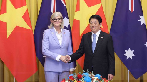 Chủ tịch nước Lương Cường và Toàn quyền Australia Sam Mostyn hội đàm