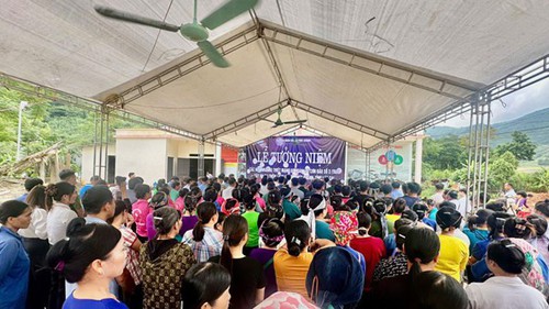 Tưởng niệm các nạn nhân bão số 3 (Yagi) tại thôn Làng Nủ