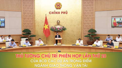 Thủ tướng chủ trì Phiên họp lần thứ 20 của BCĐ các dự án trọng điểm ngành giao thông vận tải