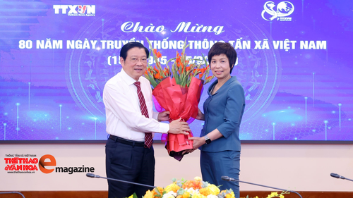 Trưởng ban Nội chính Trung ương chúc mừng 80 năm Ngày truyền thống TTXVN